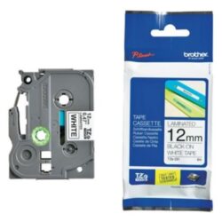 BROTHER - Cassette 12mm noir-blanc - TZE231