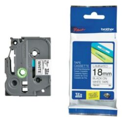 BROTHER - Cassette 18mm noir-blanc - TZE241