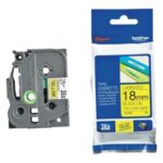 BROTHER - Cassette 18mm noir-jaune - TZE641