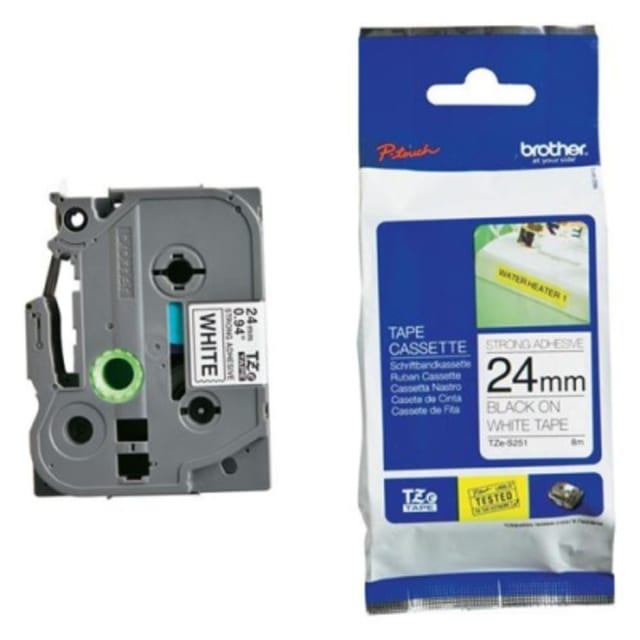 BROTHER - Tape autoc.fort.24mm N/B - TZES251 BROTHER - Tape autoc.fort.24mm N/B - TZES251