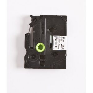 BROTHER - Tape flexible 12mm noir /blanc - TZEFX231