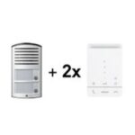 BTICINO - AV - Kit audio avec linea 2000 2 boutons-poussoirs et 2 x Classe 100A16E - 369921