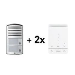 BTICINO - AV - Kit audio avec linea 2000 2 boutons-poussoirs et 2 x Classe 100A16E - 369921