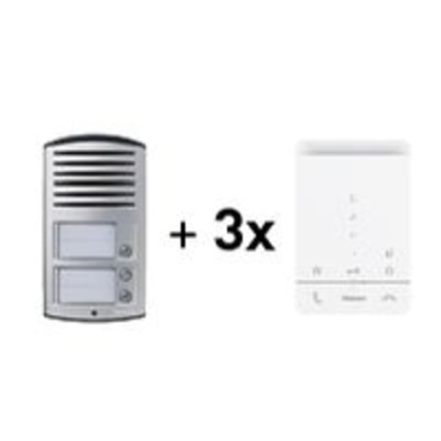 BTICINO - AV - Kit audio avec linea 2000 3 boutons-poussoirs et 3 x Classe 100A16E - 369931 BTICINO - AV - Kit audio avec linea 2000 3 boutons-poussoirs et 3 x Classe 100A16E - 369931
