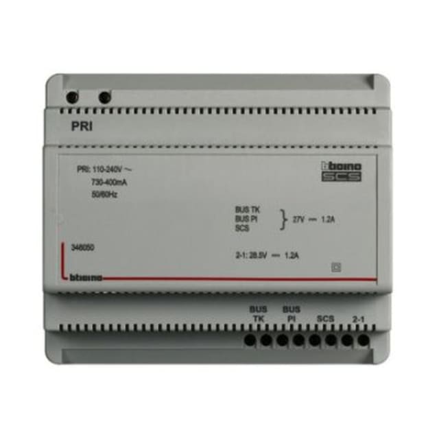 BTICINO - AVT - Alimentation 2-fils 6 DIN - 1200 mA - 346050 BTICINO - AVT - Alimentation 2-fils 6 DIN - 1200 mA - 346050