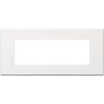 BTICINO - Axolute AIR plaque 6 mod. blanc mat - HW4806AW