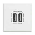 BTICINO - Axolute chargeur USB type C-3A- 2 modules blanc - HD4286C2