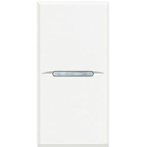 BTICINO - Axolute - poussoir axial NO 1P 10A 1 module - blanc - HD4005AN