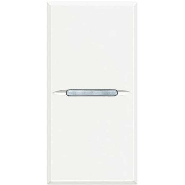 BTICINO - Axolute - poussoir axial NO 1P 10A 1 module - blanc - HD4005AN BTICINO - Axolute - poussoir axial NO 1P 10A 1 module - blanc - HD4005AN