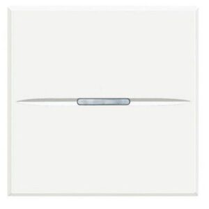 BTICINO - Axolute - poussoir axial NO 1P 10A 2 modules - blanc - HD4005M2AN