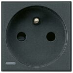 BTICINO - Axolute prise 2P+T 16A 250V bornes auto 2 mod anthracite - HS4142AN