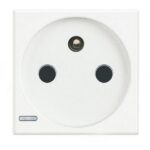 BTICINO - Axolute prise 2P+T 16A 250V bornes auto 2 mod blanc - HD4142AN