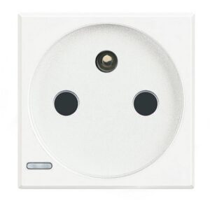 BTICINO - Axolute prise 2P+T 16A 250V bornes auto 2 mod blanc - HD4142AN