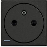 BTICINO - Axolute prise affl. 2P+T 16A 250V - anthracite - HS4142AF