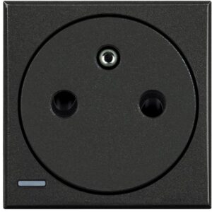 BTICINO - Axolute prise affl. 2P+T 16A 250V - anthracite - HS4142AF
