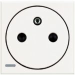 BTICINO - Axolute prise affl. 2P+T 16A 250V - blanc - HD4142AF