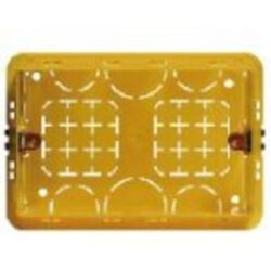 BTICINO - Boîte à encastrer pour 3 modules - rectangulaire - jaune - 106x71x52 mm - 503E