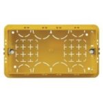 BTICINO - Boîte à encastrer pour 4 modules - rectangulaire - jaune - 130x71x52 mm - 504E