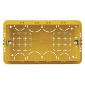 BTICINO - Boîte à encastrer pour 4 modules - rectangulaire - jaune - 130x71x52 mm - 504E