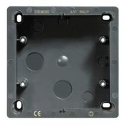BTICINO - Boîte apparente pour 2x3 modules Living - carré - noir - 118x118x55 mm - 506LP