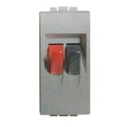BTICINO - Connecteur Light Tech - 2P - pour haut-parleur Home Cinema - bornes automatiques - NT4294
