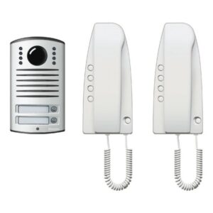 BTICINO - Kit Parlophonie analogue 2 boutons .Linea 2000