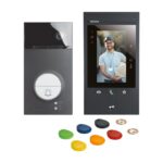BTICINO - Kit vidéo Linea 3000 noir (RAL9005) + Classe 300EOS noir avec WiFi et 3/4G - 363926