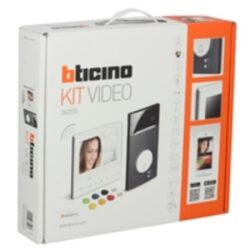 BTICINO - Kit vidéo couleur 1 bouton-poussoir Linea 3000 en finition noir+Classe 300 X13E - 363910