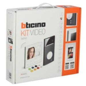 BTICINO - Kit vidéo couleur 1 bouton-poussoir Linea 3000 en finition noir+Classe 300 X13E - 363910