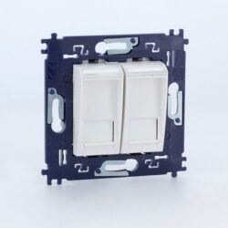 BTICINO - LL Complet double RJ45 6 UTP à vis - blanc - N4279C6V2