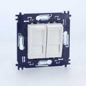 BTICINO - LL Complet double RJ45 6 UTP à vis - blanc - N4279C6V2