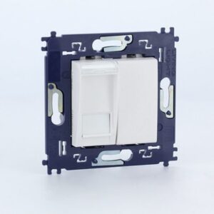 BTICINO - LL Complet prise RJ45 + obtur. à vis - blanc - N4279C6V
