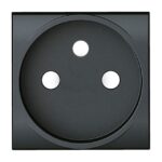 BTICINO - LL-Enjoliveur prise 2P+T anthracite - enclipsable - L4942S