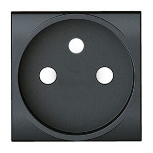 BTICINO - LL-Enjoliveur prise 2P+T anthracite - enclipsable - L4942S