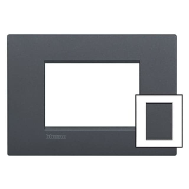 BTICINO - LL-Plaque Air 3+3 mod anthracite - LNC4826AR BTICINO - LL-Plaque Air 3+3 mod anthracite - LNC4826AR