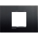 BTICINO - LL-Plaque rectang. large 2 mod anthrac - LNA4819AR