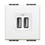 BTICINO - LL USB-lader C-3A-2 mod blanc - N4286C2