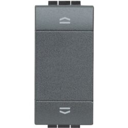 BTICINO - LL double bouton poussoir volet roulant lit 1 mod anthracite - L4037N