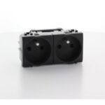 BTICINO - LL double prise précâblé 16A 250V anthracite - L4142M2AN