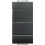 BTICINO - LL - interrupt unip axial 10A 1 module - anthracite - L4051AN