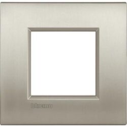 BTICINO - LL-plaque AIR 2mod titane brossé - LNC4802TIS