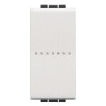 BTICINO - LL - poussoir axial NO 10A 1 module - blanc - N4055AN
