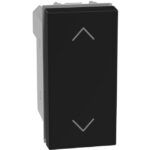 BTICINO - LightN commande volets roul. 1 mod - noir - YD4027N