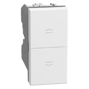 BTICINO - LightN double poussoir NO 1 mod - blanc - YW4036
