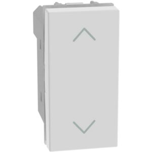 BTICINO - LightN double poussoir volets 1 mod - blanc - YW4037N