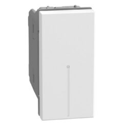 Détails visibles de Interrupteur inverseur axial 10AX 1 module blanc pour Interrupteurs inverseurs