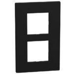 BTICINO - LightN plaque 2x2 mod 57mm noir - YA4832M2DD