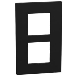 BTICINO - LightN plaque 2x2 mod 57mm noir - YA4832M2DD