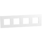 BTICINO - LightN plaque 4x2 mod 71mm blanc - YA4802M4WW