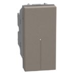BTICINO - LightN poussoir Ax. NO 10A 1 mod - stone - YG4055A